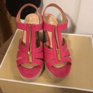 Pink Michael kors wedge